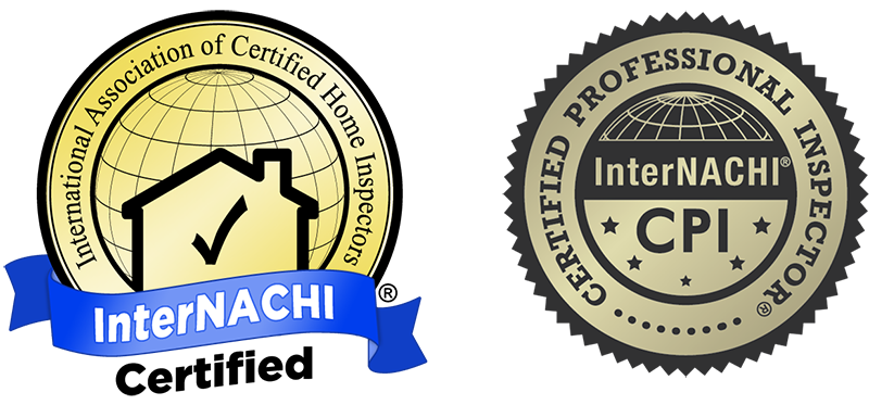 International Association of Certified Home Inspectors InterNACHI Certified Logo, and InterNACHI Certified Professional Home Inspector CPI logo