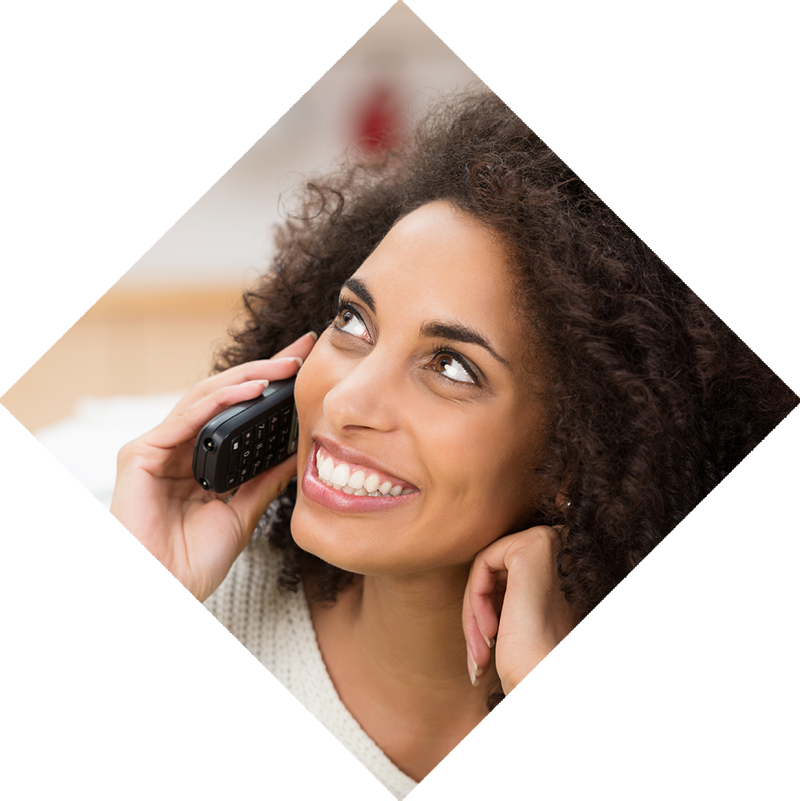 Woman calling to schedule her home inspection